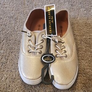 Charles Albert Shimmering Gold Sneakers